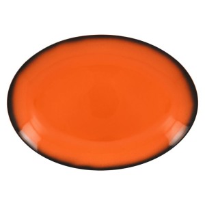 RAK Lea talíř mělký, oválný 36 × 27 cm, oranžový | RAK-LENNOP36OR