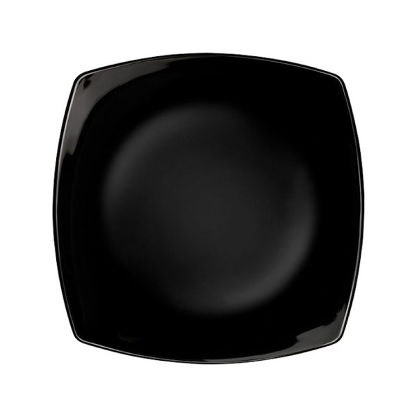 Eclisi Nero talíř mělký 26,6×26,6 cm - černý