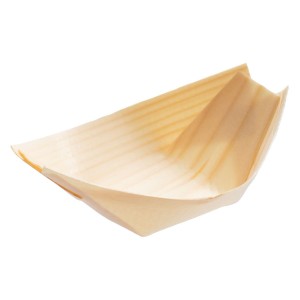 Loďka bambusová 6,5 × 11,5 cm (50 ks)