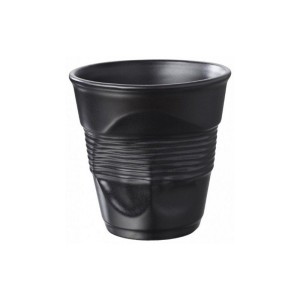 Revol Froissés pohárek 18 cl, černý saténový | REV-002114