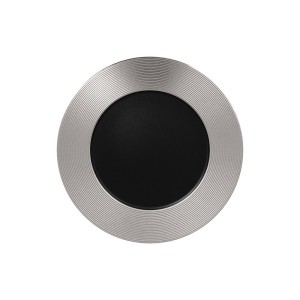 RAK Metalfusion talíř mělký zdobený 33 cm, černostříbrný | RAK-MFEVFP33SB