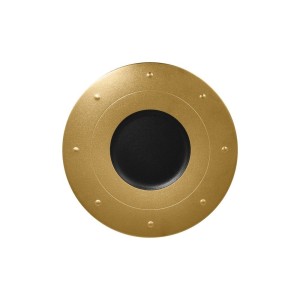 RAK Metalfusion talíř kulatý 31 cm, černozlatý | RAK-MFGDRP31GB