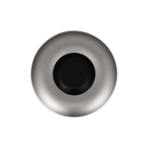 RAK Metalfusion talíř hluboký Gourmet 29 cm, černostříbrný | RAK-MFFDGD29SB