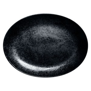 RAK Talíř oválný 36 x 27 cm, černá | RAK-KRNNOP36