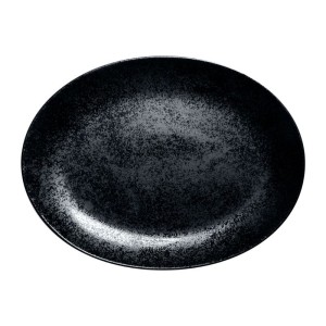 RAK Talíř oválný 32 x 23 cm, černá | RAK-KRNNOP32