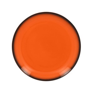 RAK Talíř mělký kulatý 27 cm, oranžová | RAK-LENNPR27OR