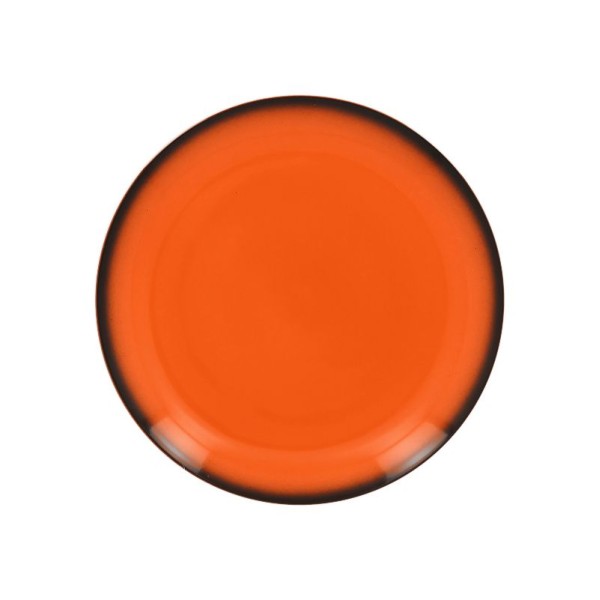 Lea talíř mělký kulatý 24 cm - oranžová