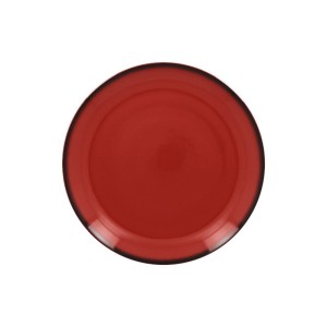 RAK Talíř mělký kulatý 21 cm, červená | RAK-LENNPR21RD