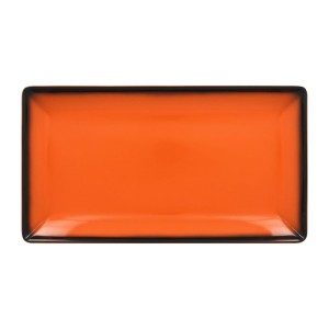 RAK Talíř servírovací obdélný 33,5 x 18,1 cm, oranžová | RAK-LEEDRG33OR