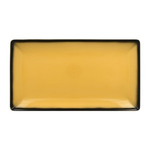RAK Talíř servírovací obdélný 33,5 x 18,1 cm, žlutá | RAK-LEEDRG33NY