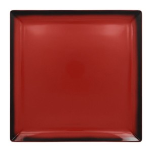 RAK Talíř čtvercový 30,2 cm, červená | RAK-LEEDSQ30RD