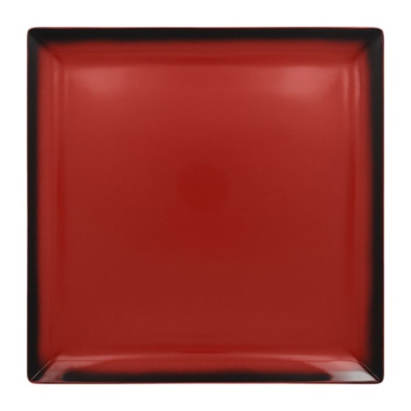 Lea talíř čtvercový 30,2 cm - červená
