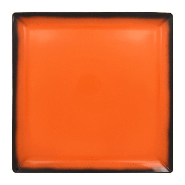 Lea talíř čtvercový 30,2 cm - oranžová