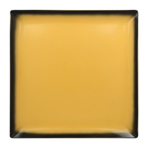 RAK Talíř čtvercový 30,2 cm, žlutá | RAK-LEEDSQ30NY