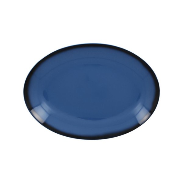 Lea talíř oválný 26 cm x 19 cm - modrá