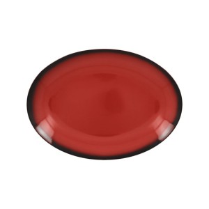 RAK Talíř oválný 26 x 19 cm, červená | RAK-LENNOP26RD