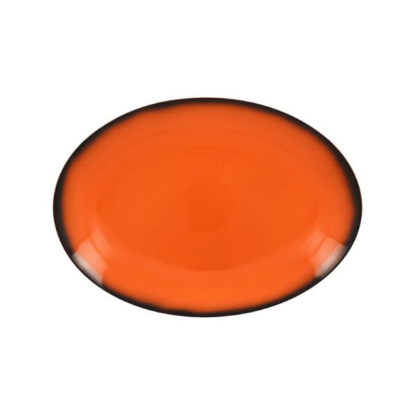 Lea talíř oválný 26 cm x 19 cm - oranžová