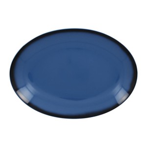 RAK Talíř oválný 32 x 23 cm, modrá | RAK-LENNOP32BL