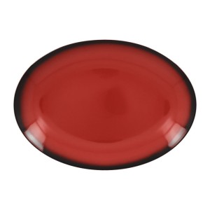 RAK Talíř oválný 32 x 23 cm, červená | RAK-LENNOP32RD