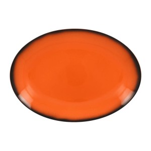 RAK Talíř oválný 32 x 23 cm, oranžová | RAK-LENNOP32OR