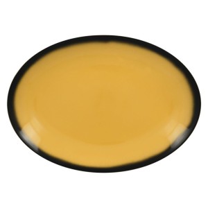 RAK Talíř oválný 36 x 27 cm, žlutá | RAK-LENNOP36NY