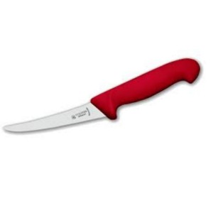 Nůž vykosťovací prohnutý 13 cm, červený