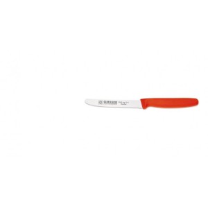 Nůž univerzální vroubkovaný 11 cm, červený