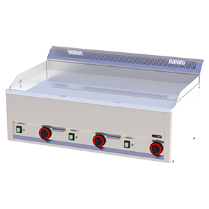 Grilovací deska 97x48 el. durable chrom. hladká, bez pod. 400 V