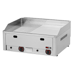 Grilovací deska 65x48 plynová durable chrom kombinovaná stolní | REDFOX - FTHRC 60 G