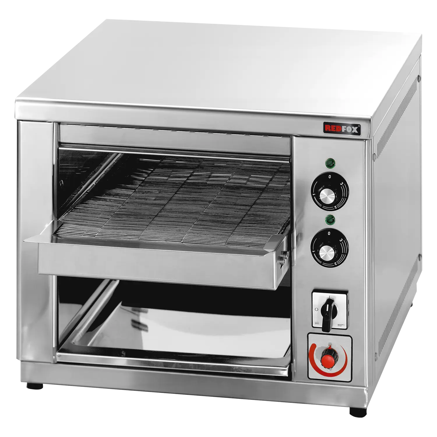 Toaster průběžná 2x kleště s regulací | REDFOX - TN 30 plus