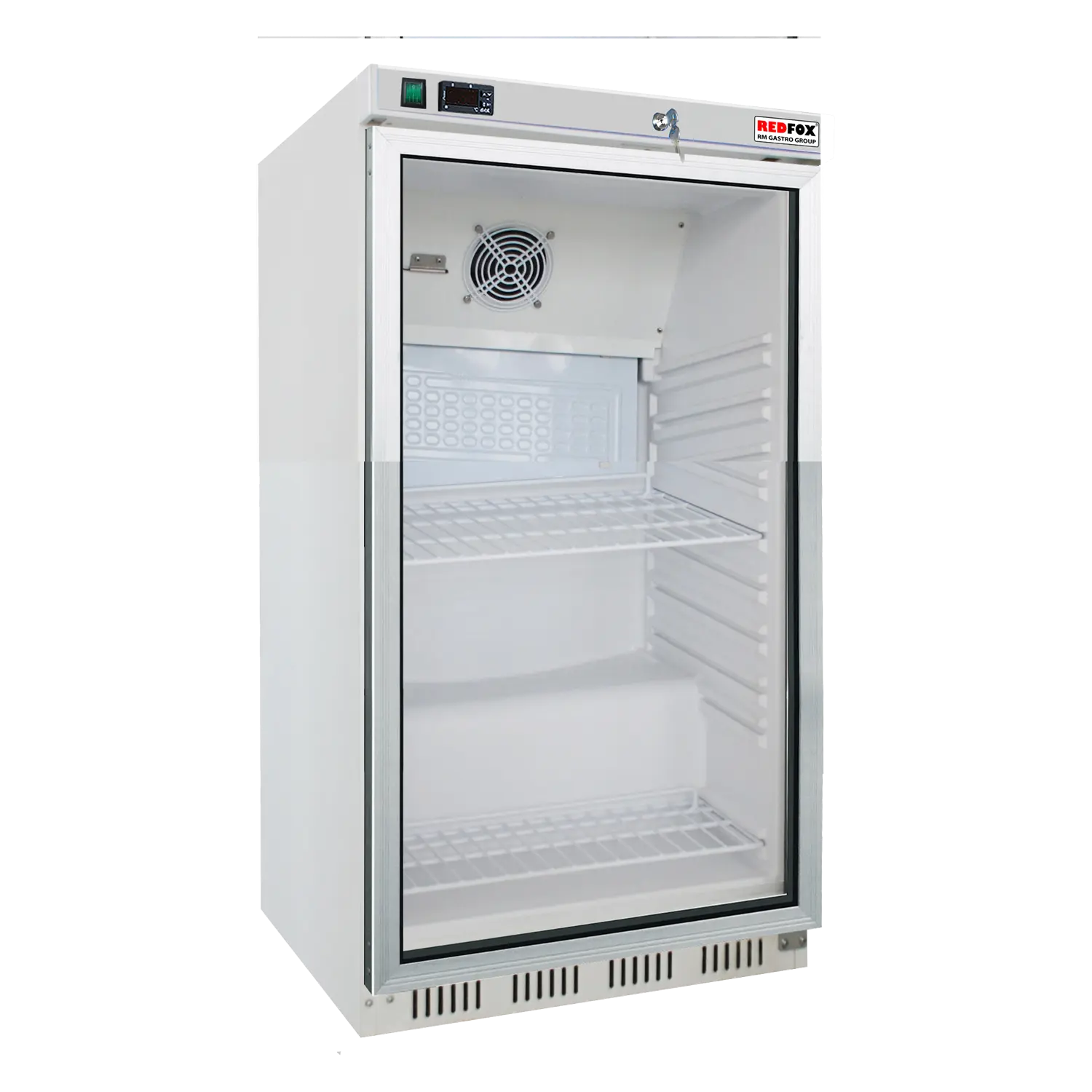 DR 200 G - Skříň chladicí 130 l, prosklené dveře, bílá