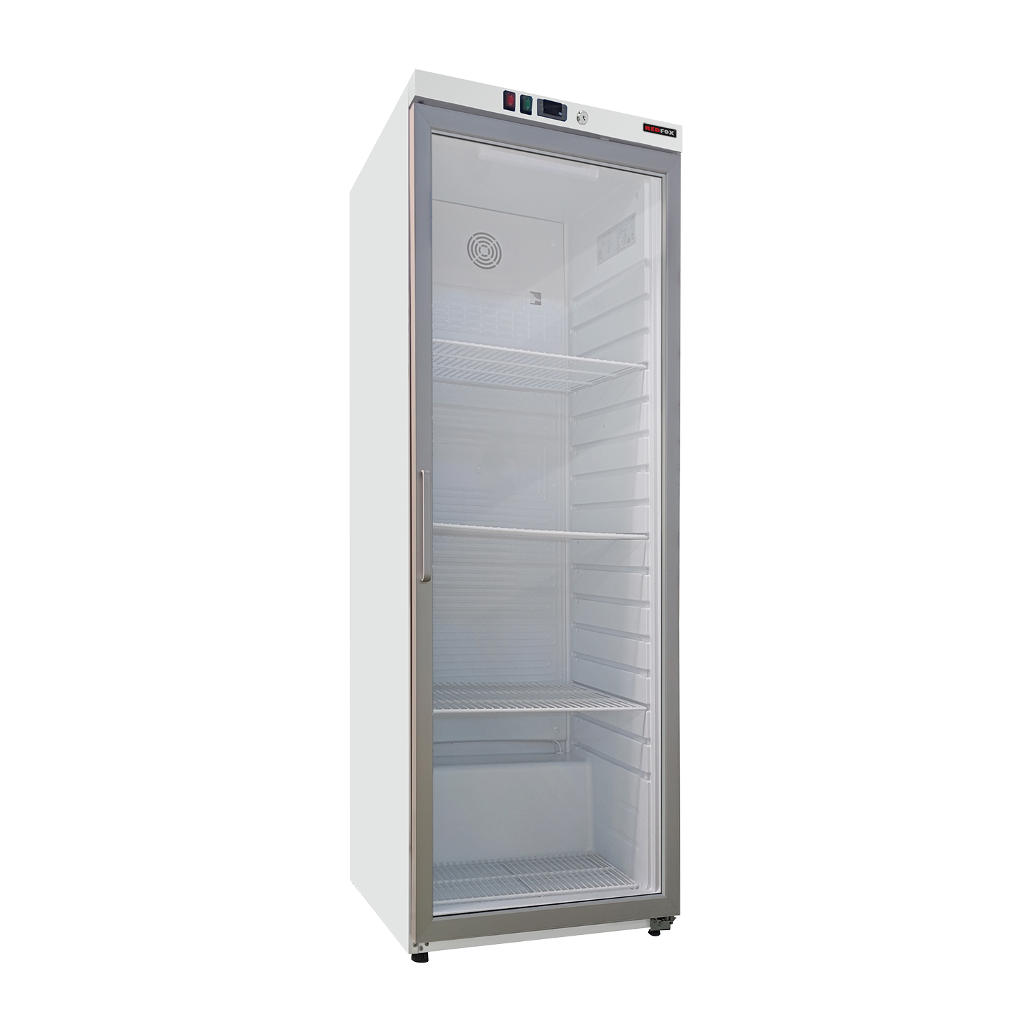 Cooling cabinet 570 l, glass door, white | REDFOX - DRR 600/G