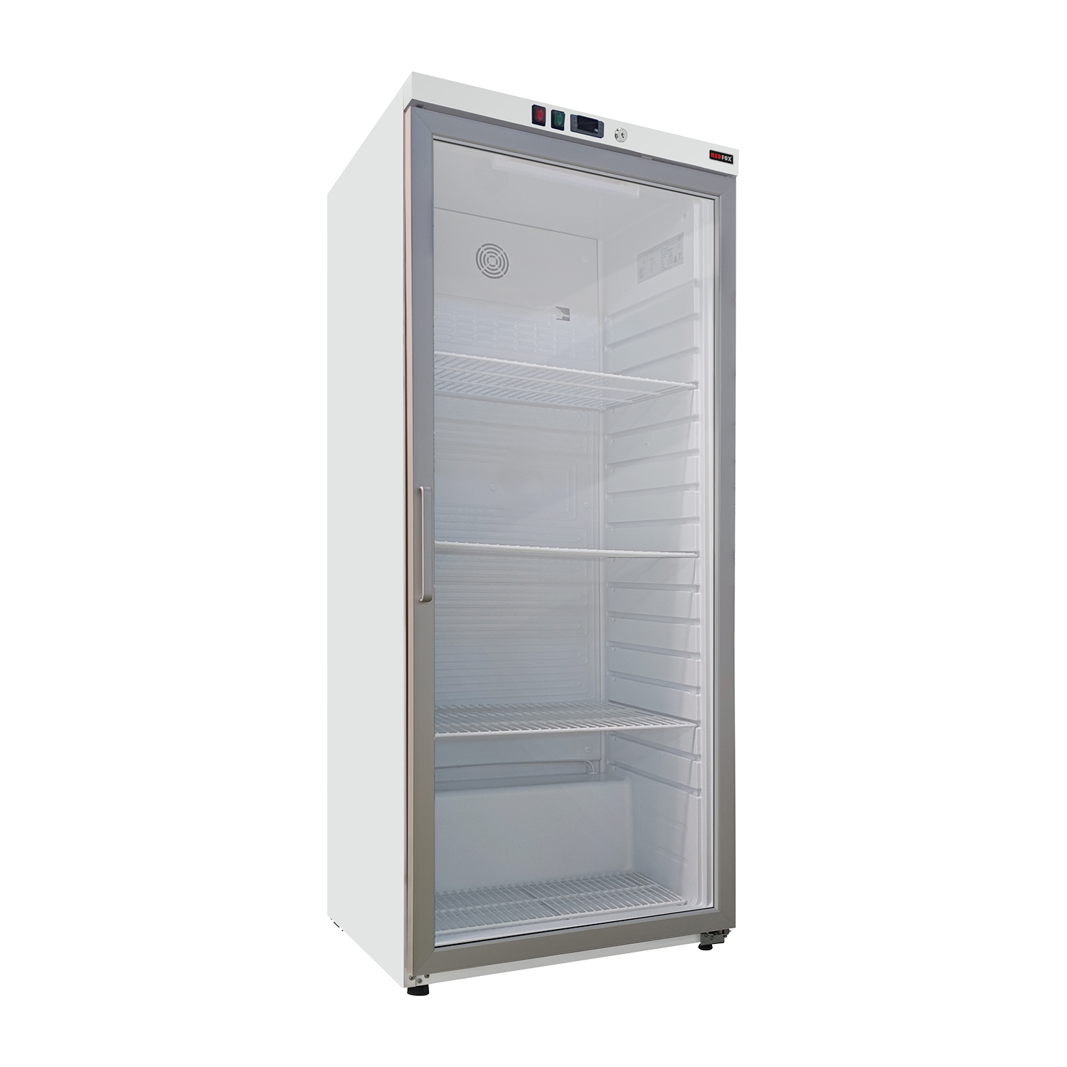 Cooling cabinet 350 l, glass door, white | REDFOX - DRR 400/G