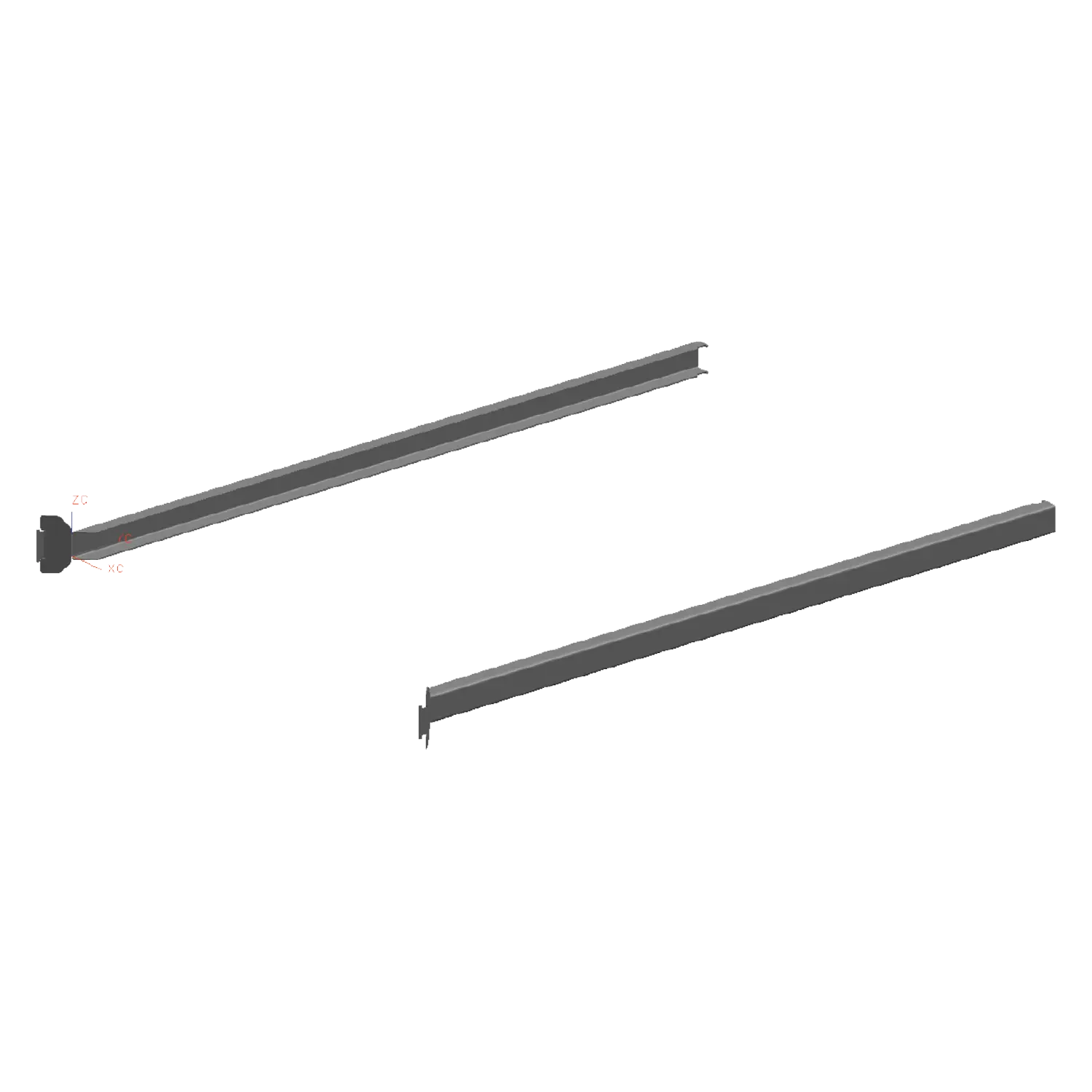 GN support rail for LS/MS 70/140 pair | RM - VL LS