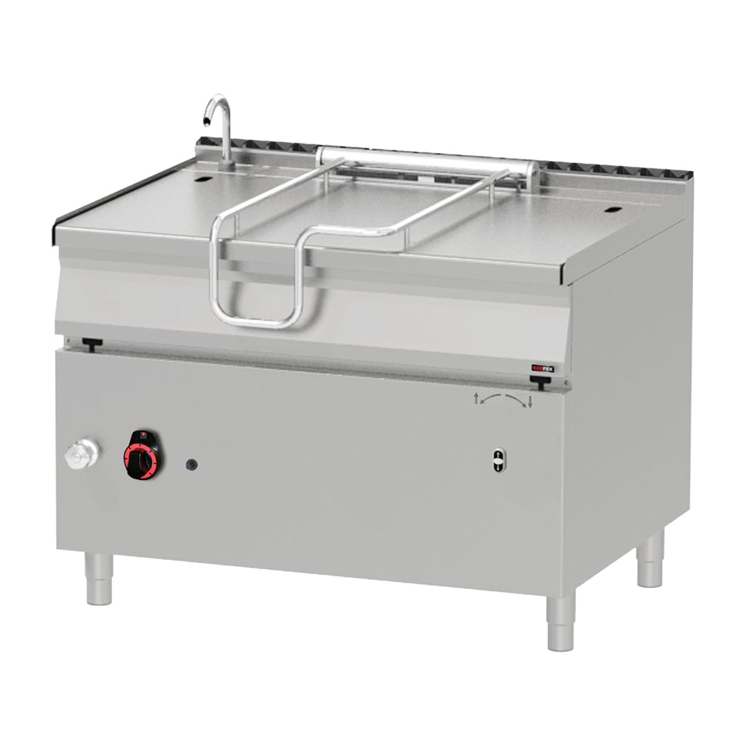 Pánev sklopná automatická plynová 120 l ocelové dno  | REDFOX - BRM 90/120 G