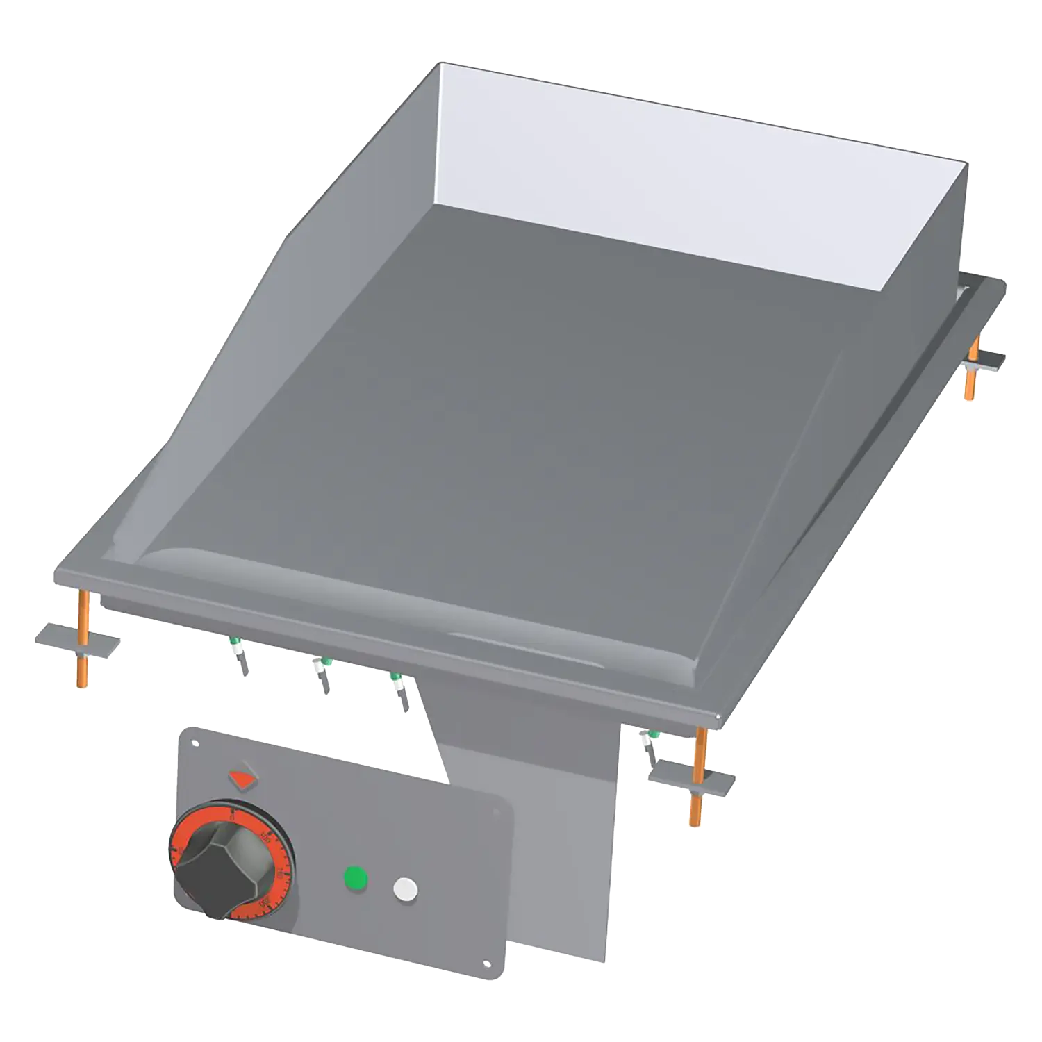 Grilovací deska 36x55 drop-in elektrická hladká 400 V | RM - FTLD-64ET