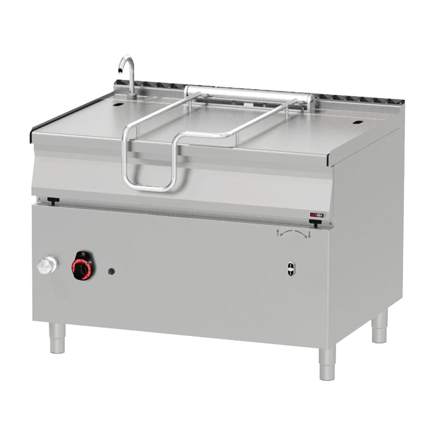 Pánev sklopná automatická plynová 120 l nerezové dno | REDFOX - BRM 90/120 G/N