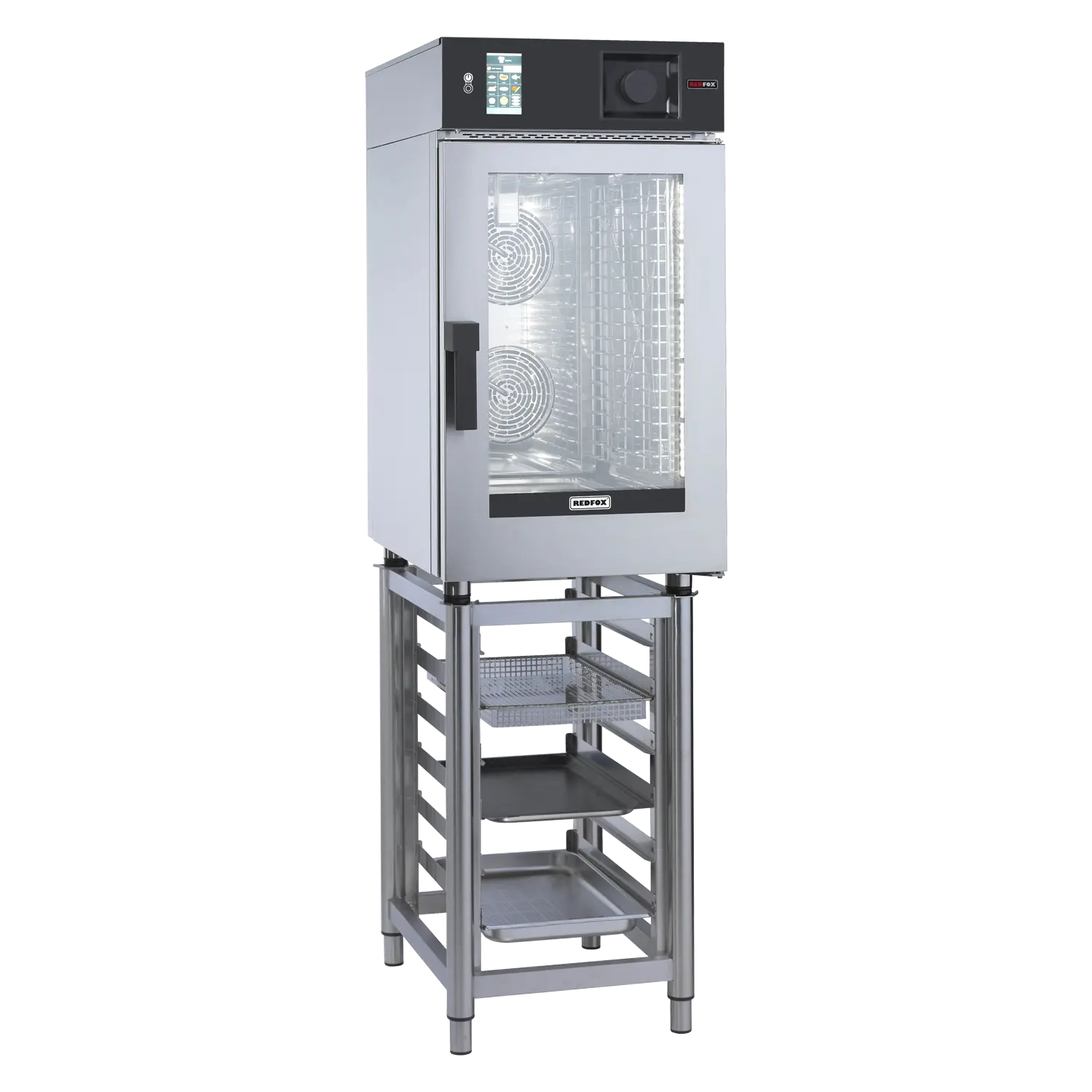 Konvektomat MINI elektrický 10x GN 1/1 automatické mytí nástřik dotykový ovládací panel 5´´ 400 V | REDFOX - MSDBD 1011 E