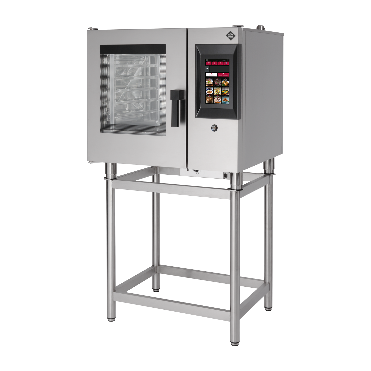 Konvektomat STEAMBOX elektrický 6x GN 1/1 automatické mytí bojler 400V levé dveře 10” displej | RM - STMB 0611 EL