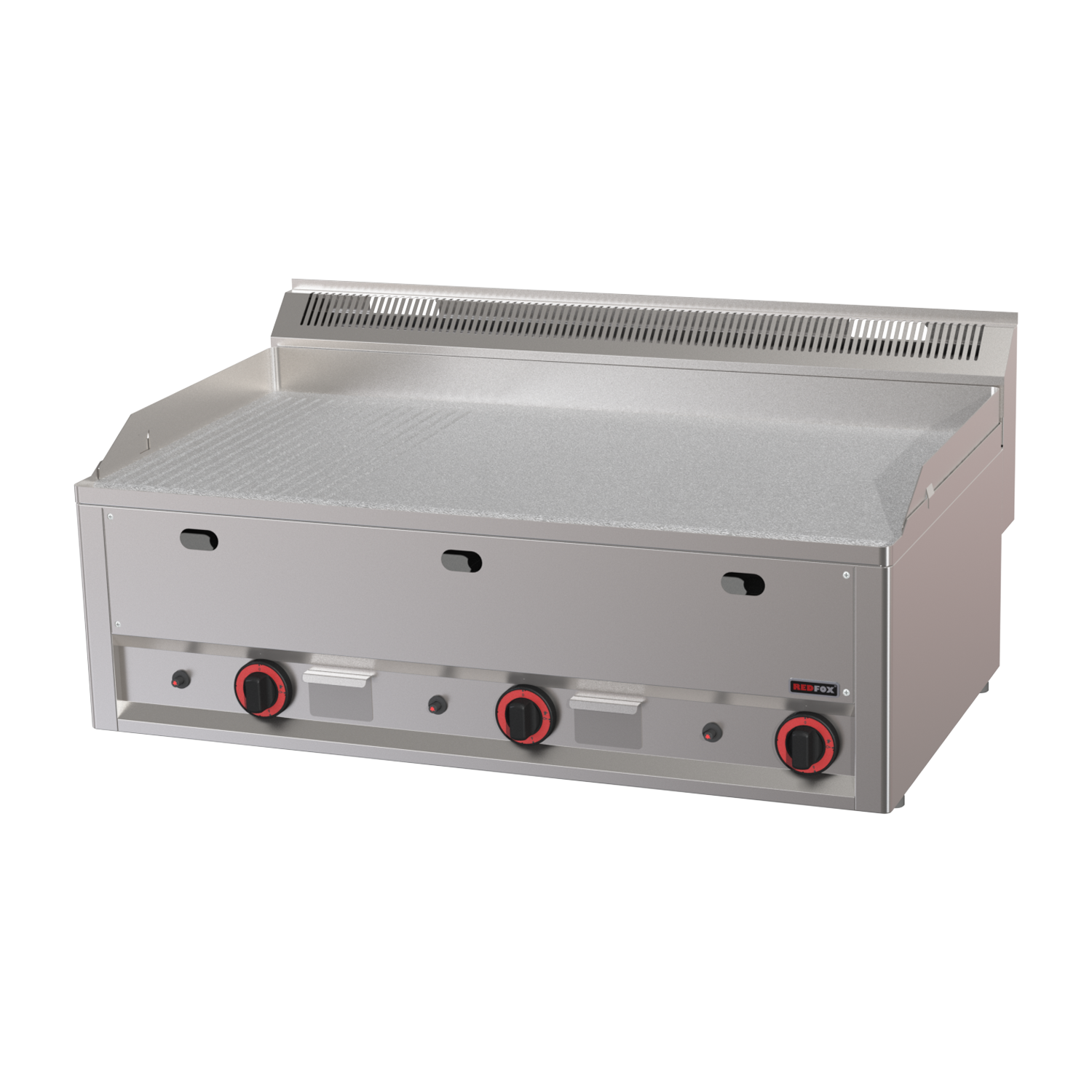 Grilovací deska 97x48 plynová durable chrom kombinovaná bez podestavby | REDFOX - FTHRC 90 GL