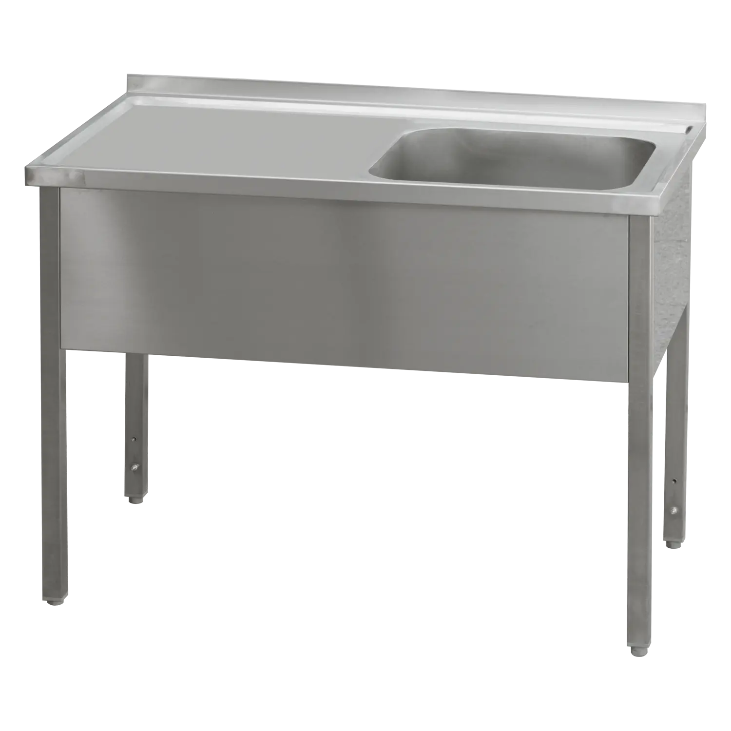 Stůl mycí 180x60x90 - 1x dřez 50x40x30 odkapávací plocha levá | REDFOX - MSJOL 6018