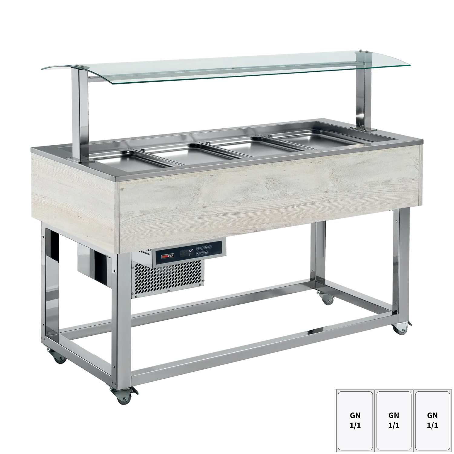 Bufet chlazený GN 3-1/1 Hemlock | REDFOX - ES GREEN+ 3H