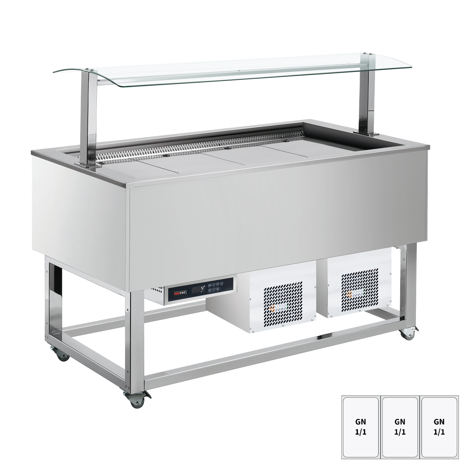 Bufet chlazený GN 3-1/1 RAL | REDFOX - ES BLUE+ 3R