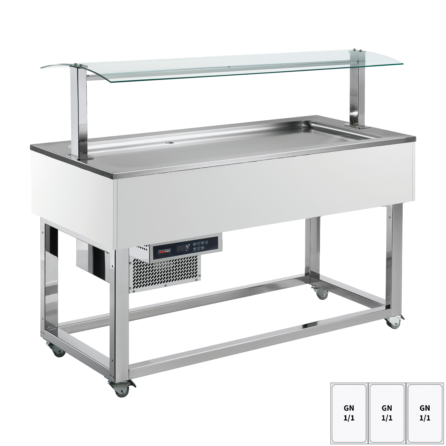 Bufet chlazený GN 3-1/1 RAL | REDFOX - ES LIME+ 3R