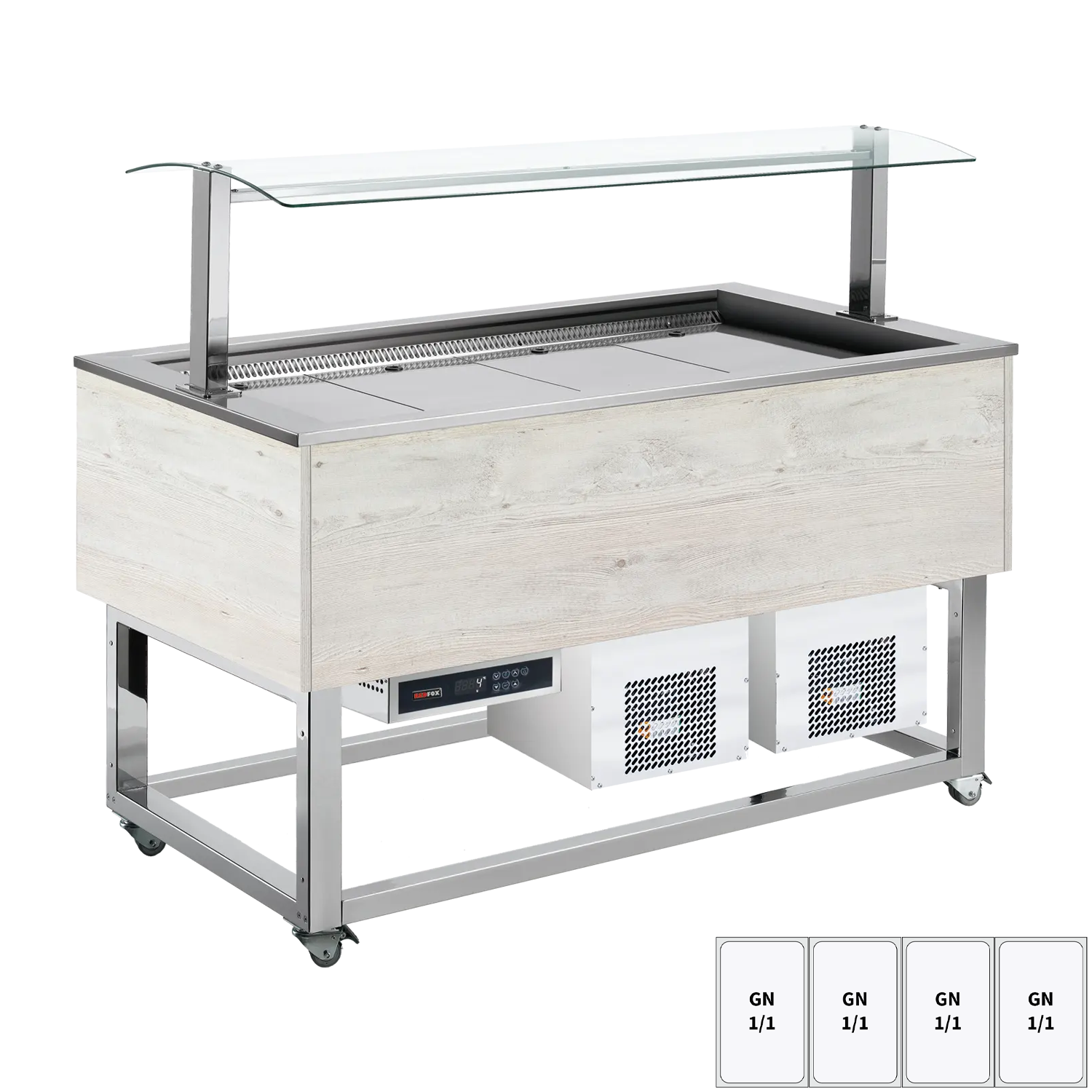 Bufet chlazený GN 4-1/1 Hemlock | REDFOX - ES BLUE+ 4H