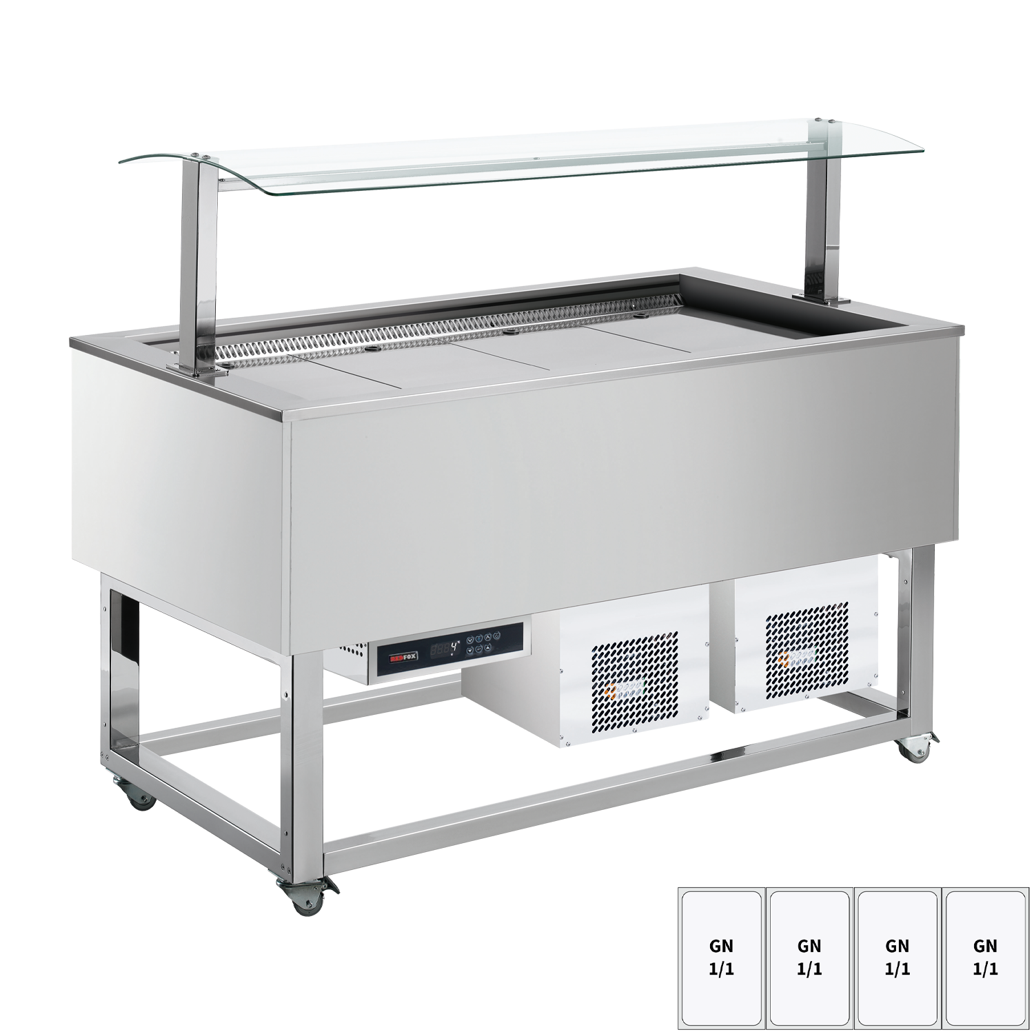 Bufet chlazený GN 4-1/1 RAL | REDFOX - ES BLUE+ 4R