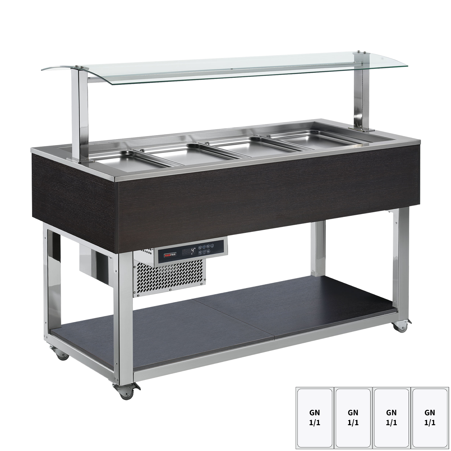 Bufet chlazený GN 4-1/1 Wenge | REDFOX - ES GREEN+ 4W