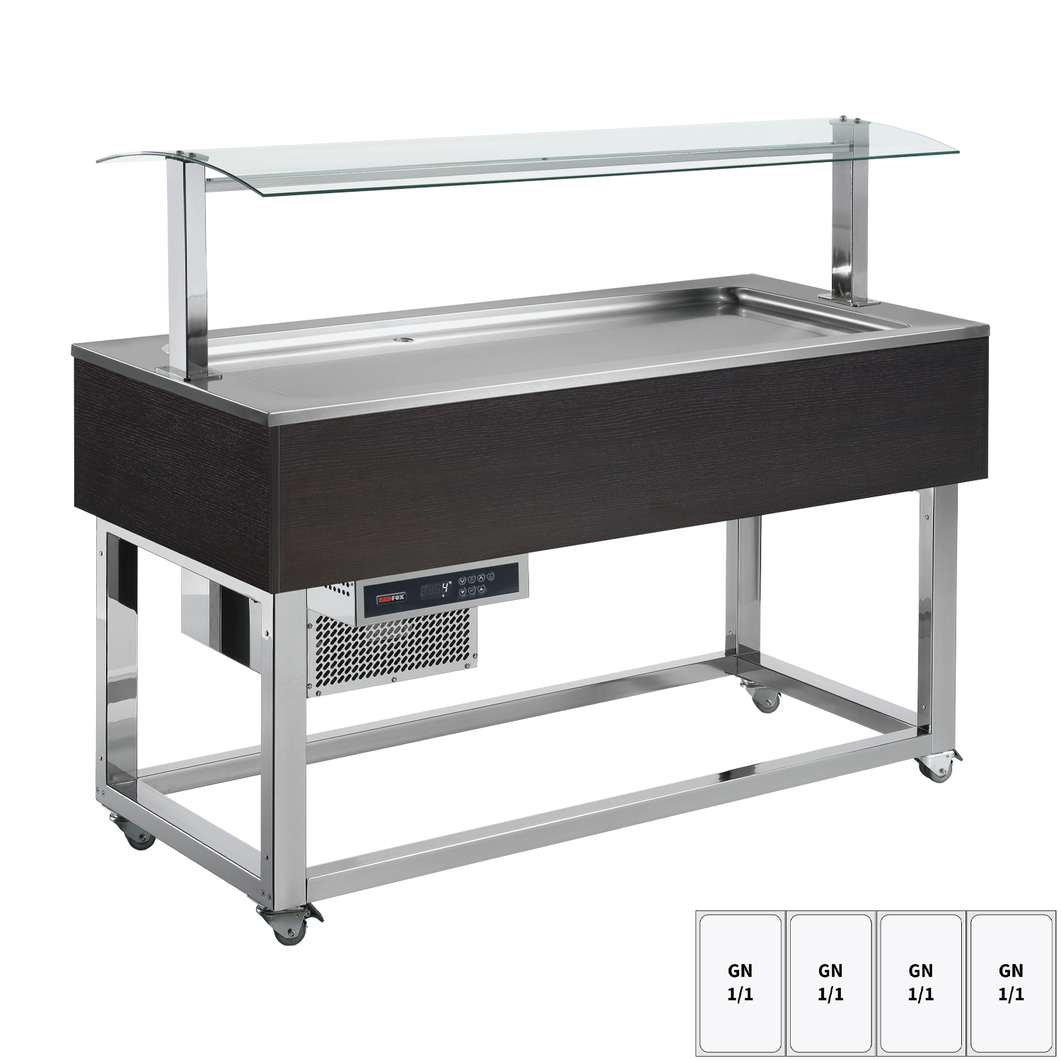 Bufet chlazený GN 4-1/1 Wenge | REDFOX - ES LIME+ 4W