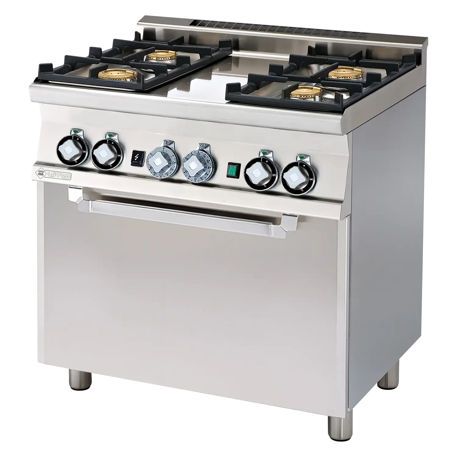 Sporák kombinovaný se statickou elektrickou troubou GN 1/1 - 4x hořák  | RM - CF4-68GEM