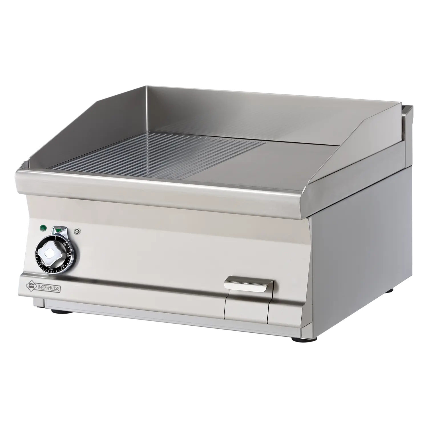 Grilovací deska 60x45 elektrická chromovaná kombinovaná bez podestavby 400 V | RM - FTLRT-66ETS